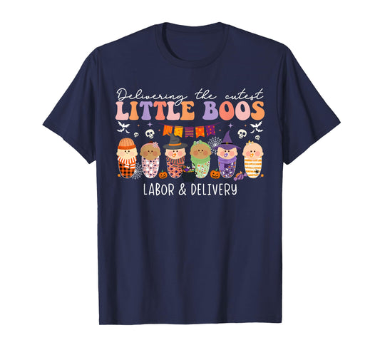 Delivering The Cutest Boos Labor & Delivery Nurse Halloween T-Shirt