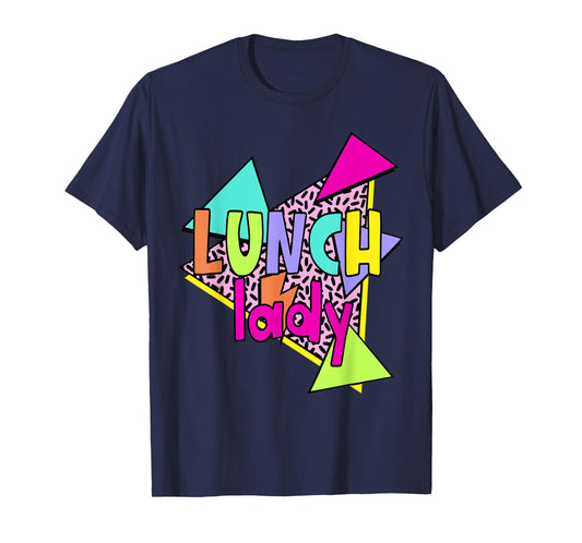 Retro 90s Lunch Lady Leopard Cafeteria Crew Lunch Ladies T-Shirt