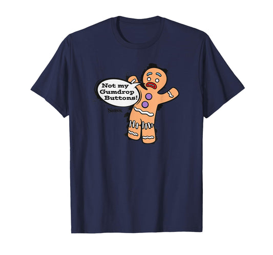 Shrek Gingy Not My Gumdrop Buttons T-Shirt