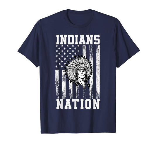 Shamokin Area Indians Logo Nation HS T-Shirt