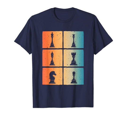Cool Chess Art For Men Women Kids Chess Player Chess Novelty T-Shirt