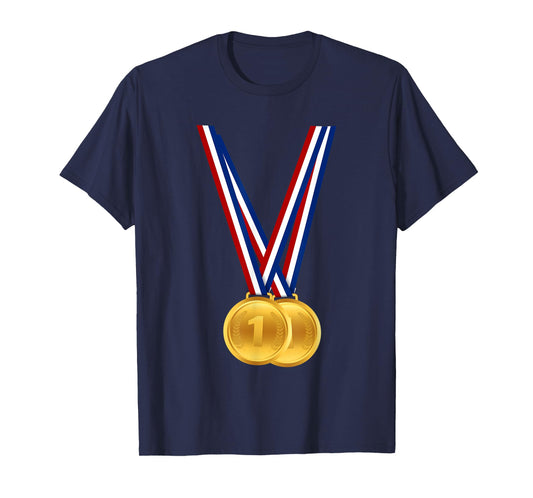 Gold Medals Funny Winners And Champions Gift Birthday T-Shirt