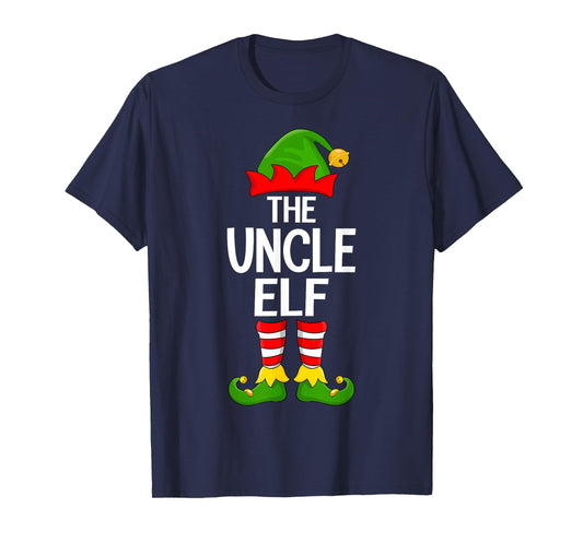 Uncle Elf Xmas Matching Family Elf Squad Christmas T-Shirt