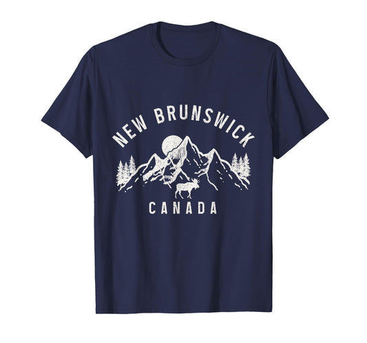 New Brunswick Canada Mountains Moose Nature Lover T-Shirt