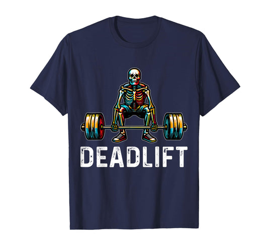 Deadlift Skeleton Gym Fitness T-Shirt