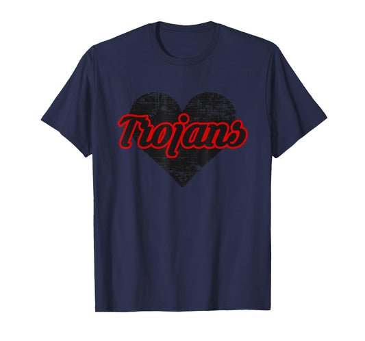 Muscle Shoals Trojans Over Heart T-Shirt