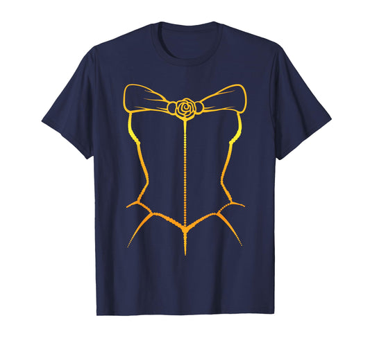 Belle Inspired Corset Costume Silhouette T-Shirt