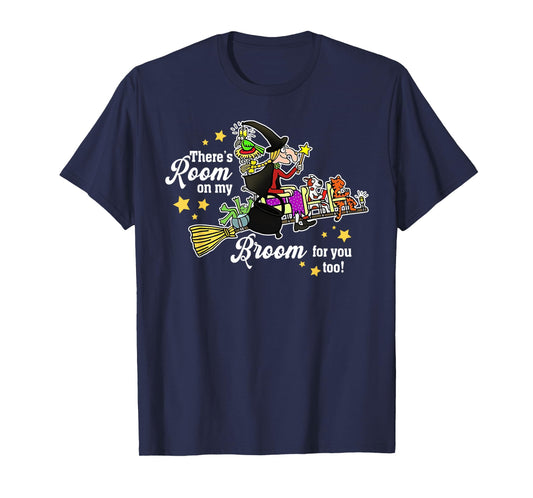 Funny There's Room On My Broom For You Too Teacher Halloween T-Shirt