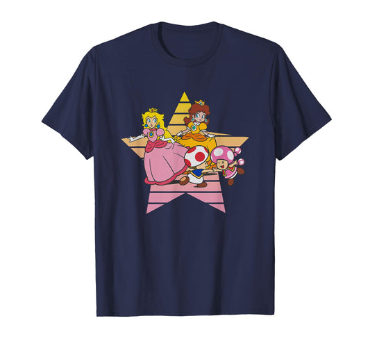 Super Mario Bros Princess Peach & Daisy Star Duo T-Shirt