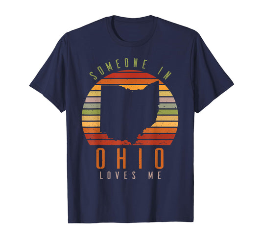 Someone In Ohio Loves Me Vintage State Retro T-Shirt