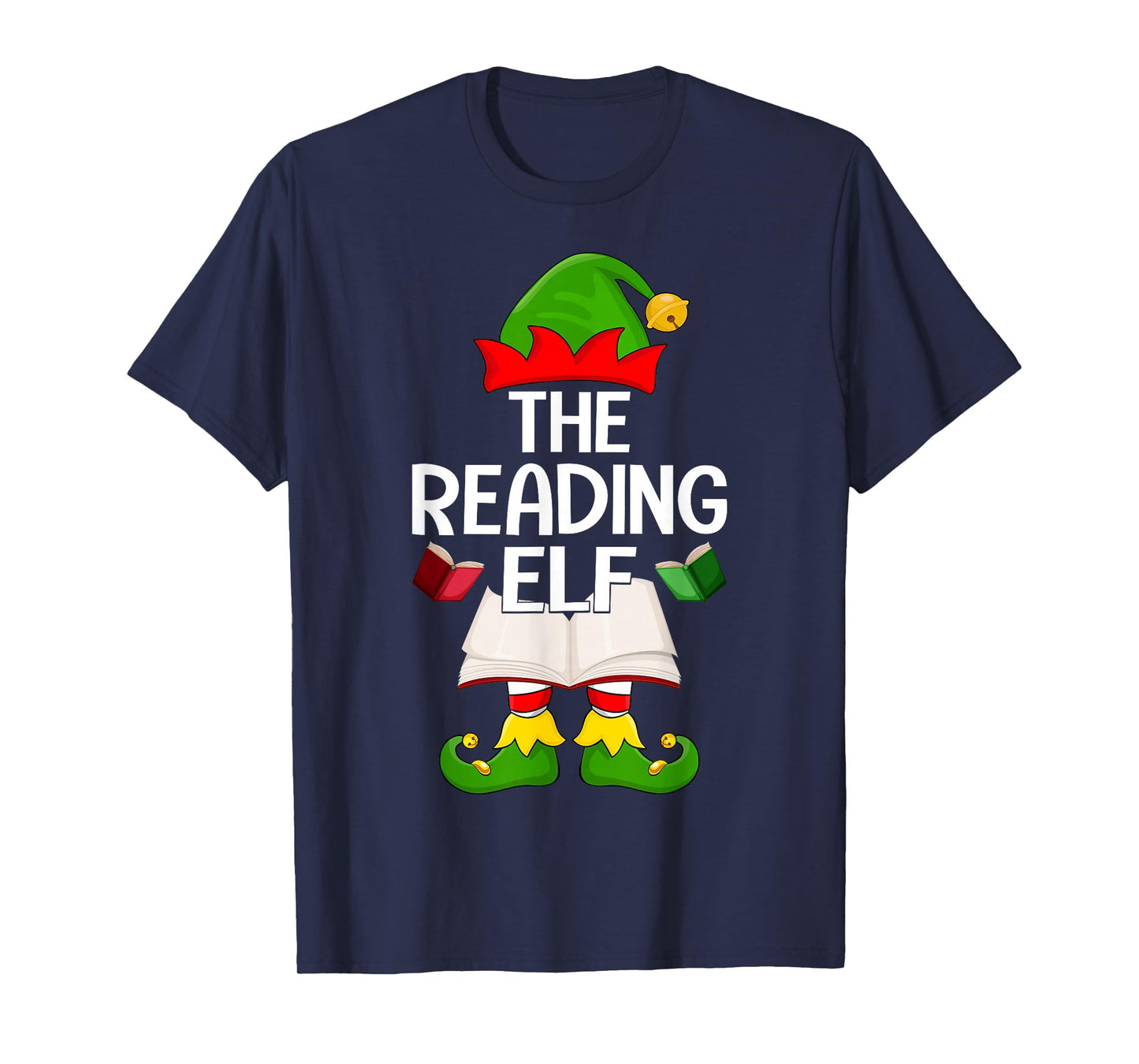 Reading Elf Xmas Family Matching Elf Squad Christmas T-Shirt