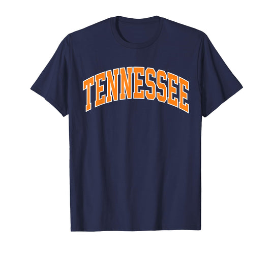 Vintage Tennessee Men Tennessee Women Retro Orange White TN T-Shirt