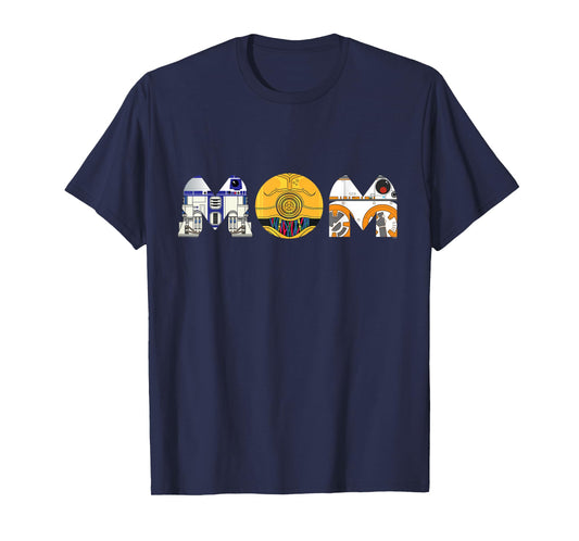 Star Wars Droids R2-D2 C-3PO BB-8 Mom Mother’s Day Birthday T-Shirt