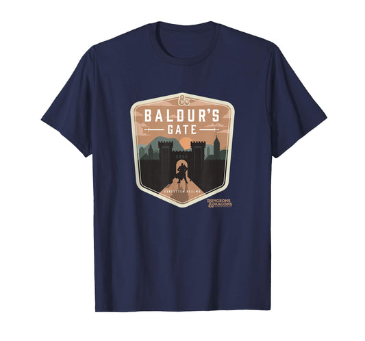 Dungeons & Dragons Baldur's Gate Forgotten Realms Logo T-Shirt
