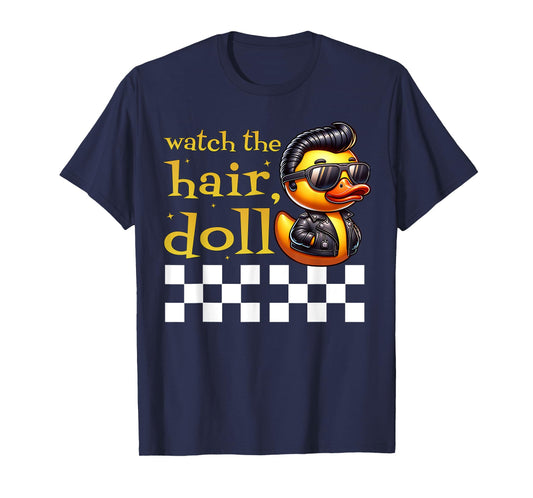 50s Sock Hop Rubber Ducky Greaser Boys Kids Rockabilly Ducky T-Shirt