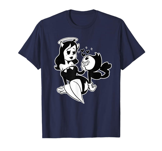 Alice Angel Gothic Angel x Bendy Demon Vintage Cartoon T-Shirt