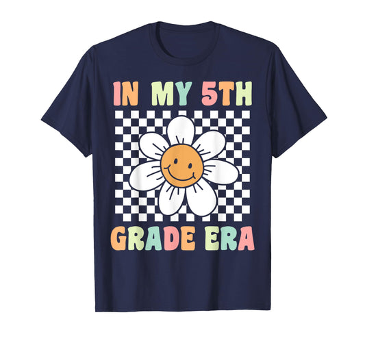 In My 5th Grade Era Flower Groovy Fifth Grade Back to School T-Shirt