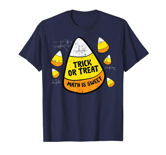 Halloween Candy Corn Math Sweet Trick Treat Men Women Kids T-Shirt