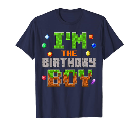 Funny I'm The Birthday Boy Video Game Pixel Number T-Shirt
