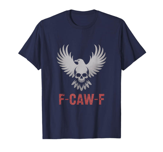 F-Caw-F Crow Funny Gothic Moon Black Bird Halloween T-Shirt