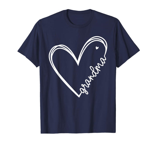 Grandma Heart Women for Christmas Mother's Day Birthdays T-Shirt