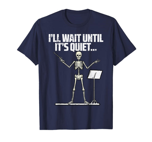 Halloween Music Conductor Wait Until Quiet Costume Men Women T-Shirt