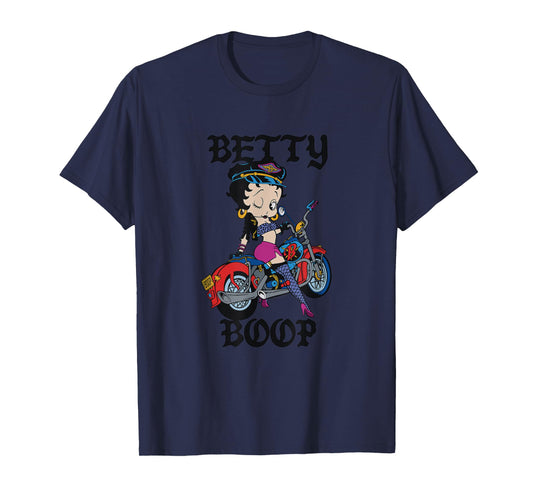 Betty Boop Sweet Vintage Biker Babe T-Shirt