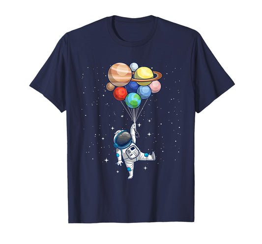 Space Themed For Men Women Outer Space Moon Galaxy Astronaut T-Shirt