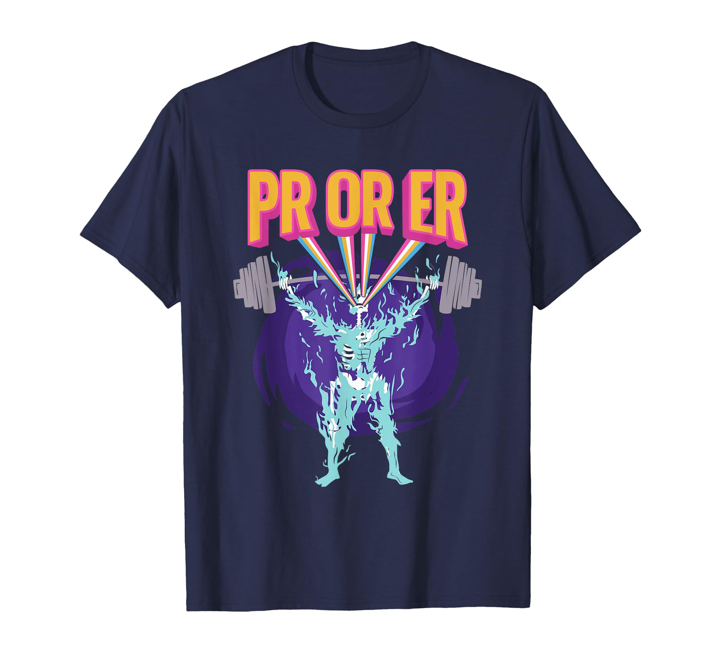 PR Or ER, Workout Bodybuilding Gym Weightlifting T-Shirt