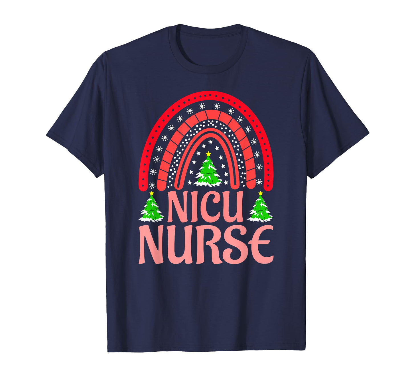 NICU Nurse Christmas Crew Nurselife Nursing Xmas T-Shirt