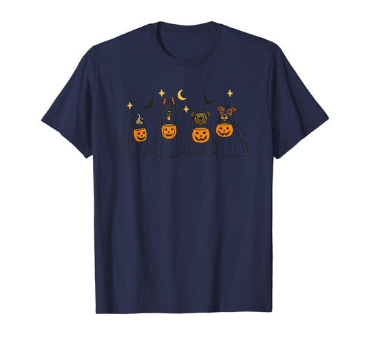 Dog Ghost Witch Mummy Halloween Costume Men Women Boy Girl T-Shirt