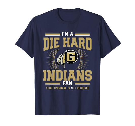 Gaffney Indians Logo Die Hard Fan HS T-Shirt