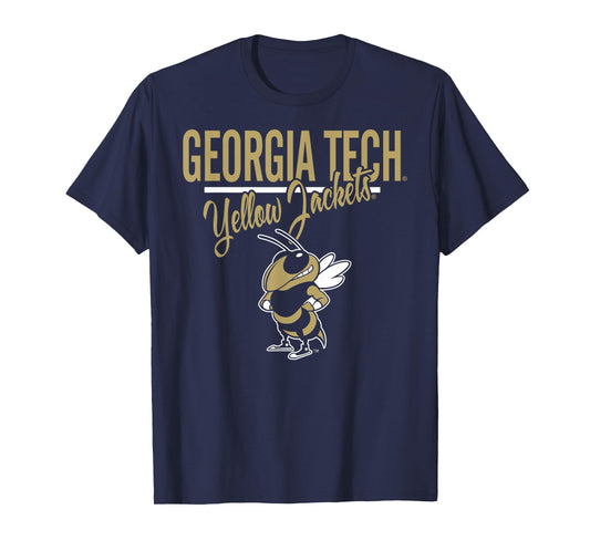 Georgia Tech Yellow Jackets Mascot Navy Officially Licensed T-Shirt