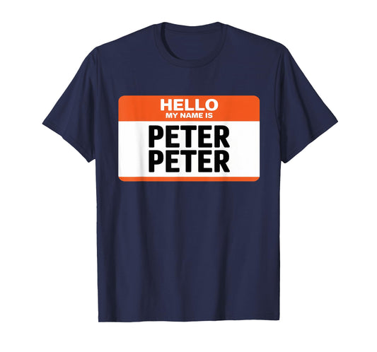 Peter Pumpkin Eater Couples Halloween Name Tag Costume T-Shirt