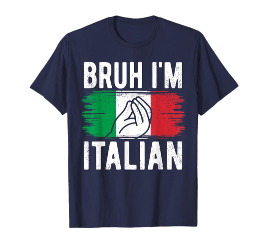 Bruh I'm Italian Funny Italian Festival Italian Boys Kids T-Shirt
