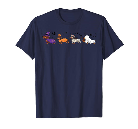 Dachshund Halloween Funny Dog Weiner T-Shirt