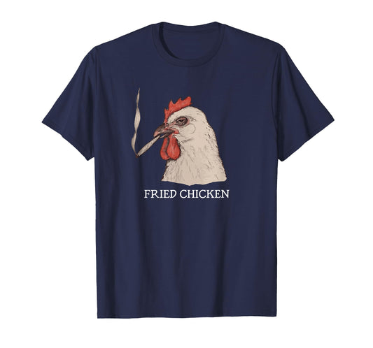 Fried Chicken 420 Smoking Marijuana, Funny Stoner, Weed Meme T-Shirt