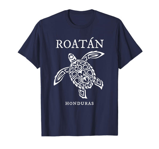 Vintage Roatan Honduras Sea Turtle Vacation Souvenir T-Shirt