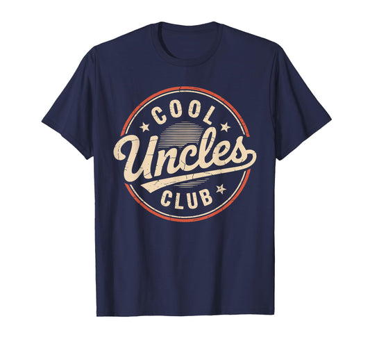 Vintage Cool Uncles Club Funny Uncle Fathers Day T-Shirt