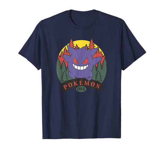 Pokémon 094 Gengar Outdoor Adventure Forest Park Badge T-Shirt