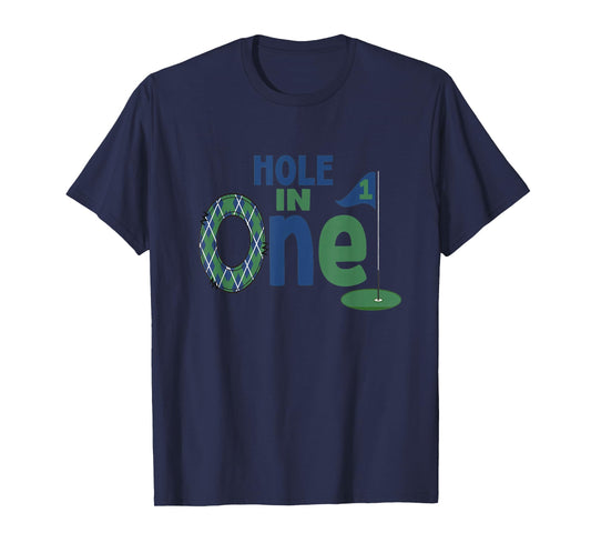 Golf Birthday Shirt 1st Birthday Hole In One Boys Girls T-Shirt
