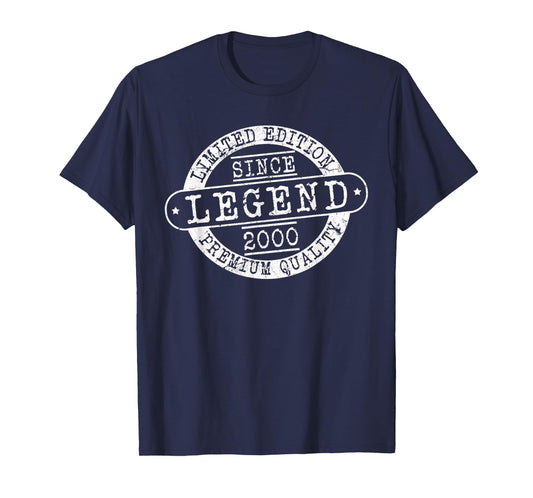 Legend Since 2000, Rustic Style Born In 2000 Birthday Gifts T-Shirt