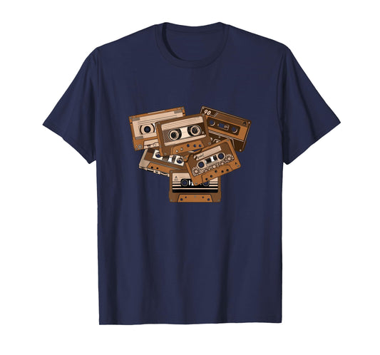 Brown Tape Cassettes Classic Old School Brown Color Graphic T-Shirt