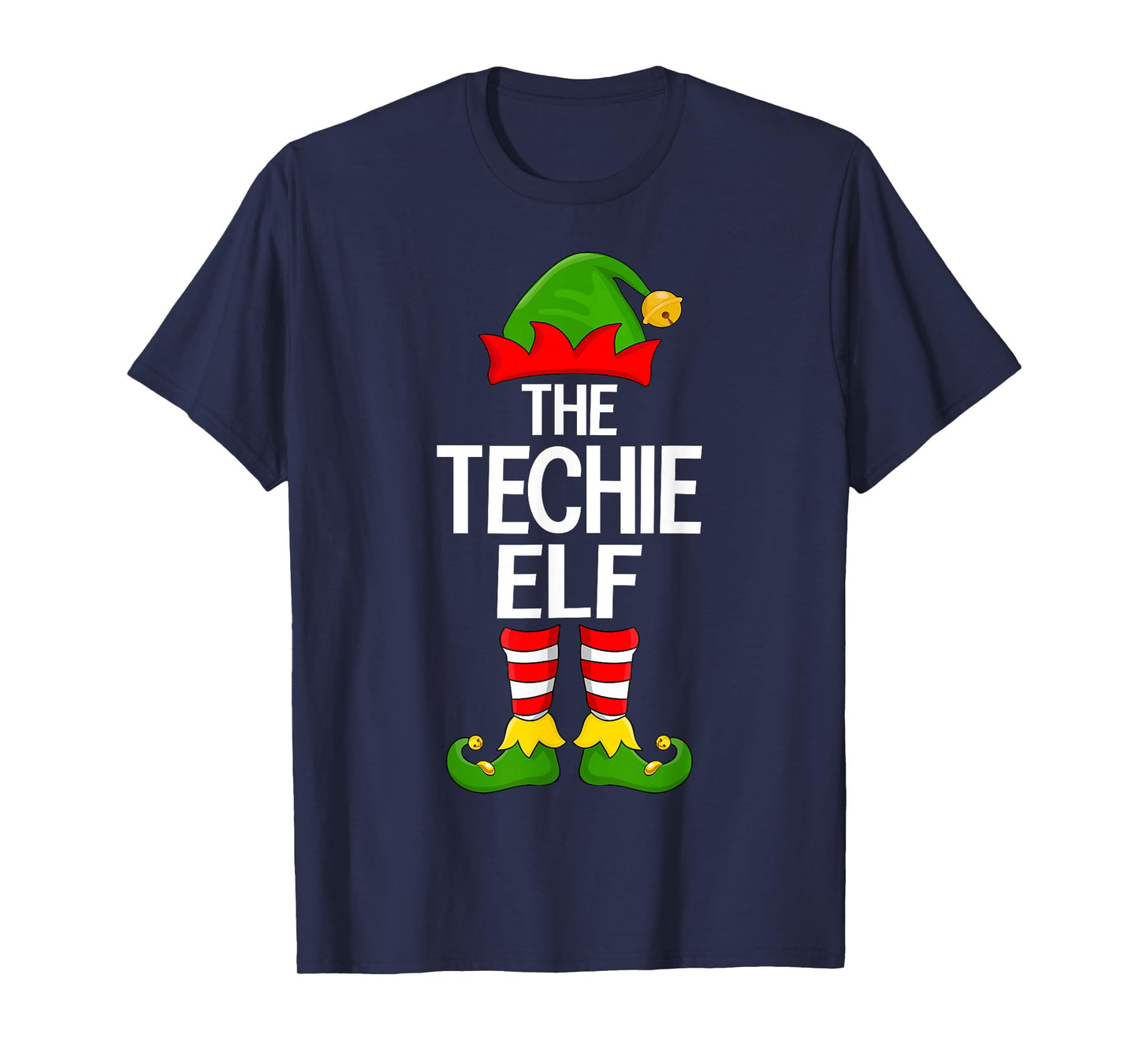 Techie Elf Xmas Matching Family Elf Squad Christmas T-Shirt