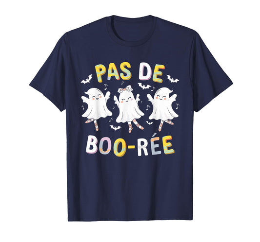 Pas de BOO-rée Ghost Ballet Dancer Halloween Dance Teacher T-Shirt