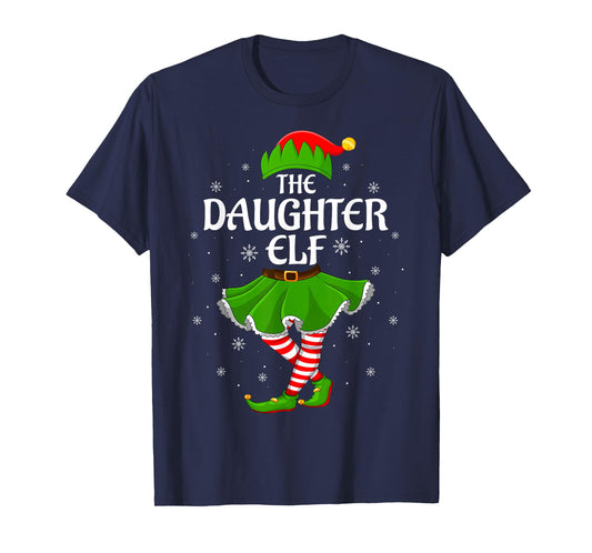 Daughter Elf Christmas Family Girls Women Elf Squad Xmas T-Shirt