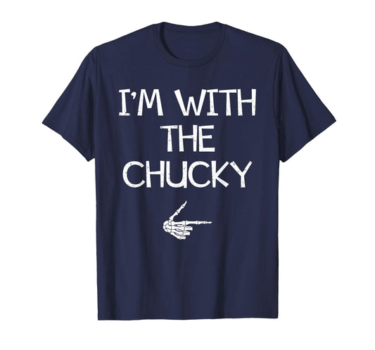 I'm With The Chucky Funny Halloween Costume Couples Matching T-Shirt