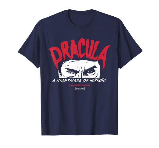 Universal Monsters Dracula A Nightmare of Horror T-Shirt