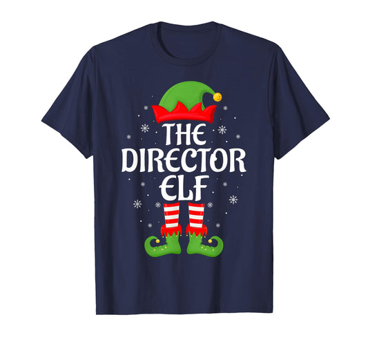 Director Elf Xmas Family Matching Elf Squad Christmas T-Shirt