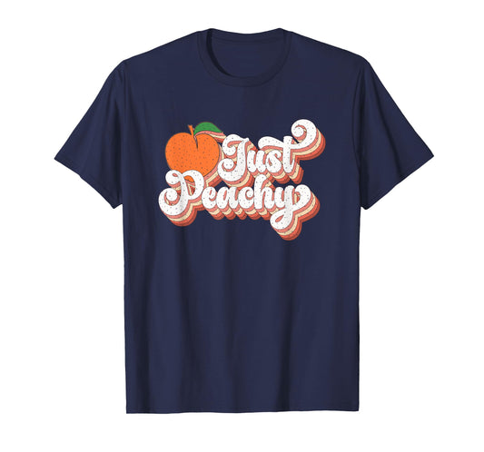 Just Peachy Retro Style Graphic T-Shirt